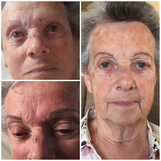 Sheila's new eyebrows.