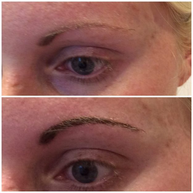 Left Eyebrow Semi Permanent Makeup